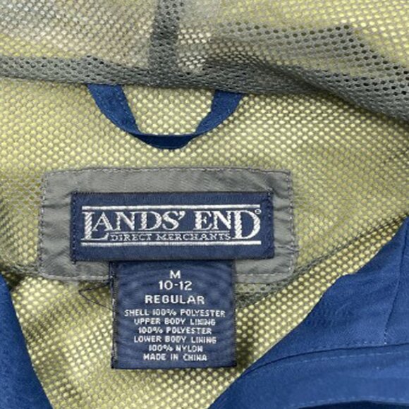 Lands End Gore-Tex Waterproof Hooded Long Light Coat Jacket Women's Medium 10-12 - Picture 4 of 11